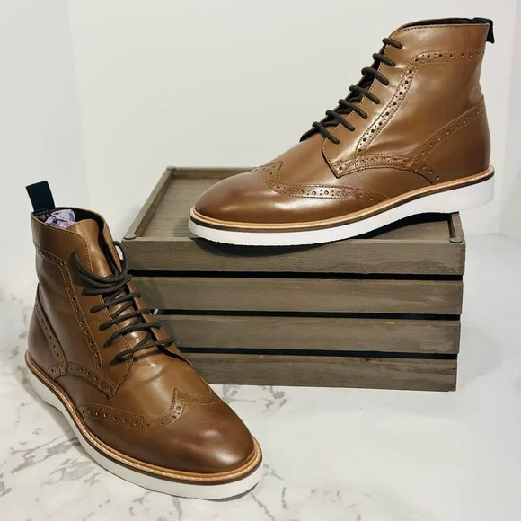 ASOS | Shoes | Asos Laceup Brogue Boots Nwt | Poshmark